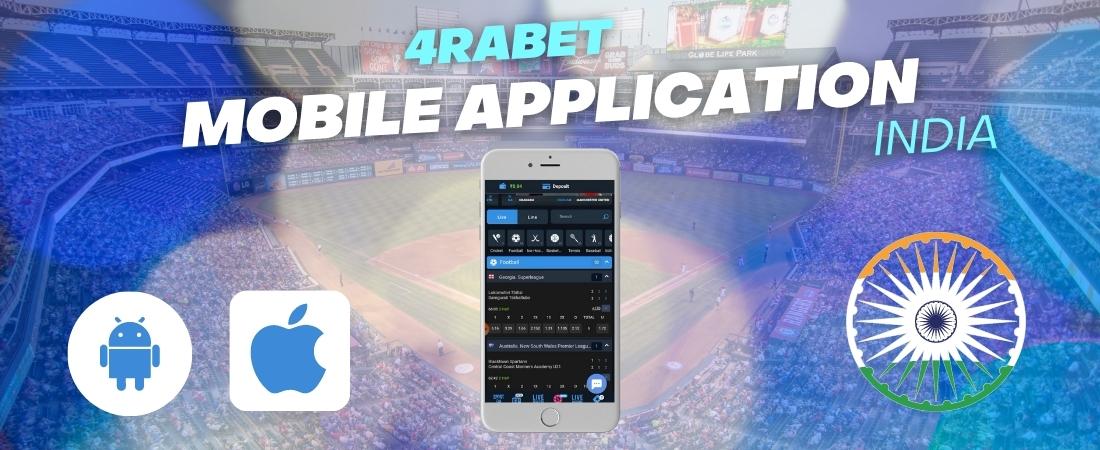 4Rabet Bookmaker Mobile Application on ios and android in India